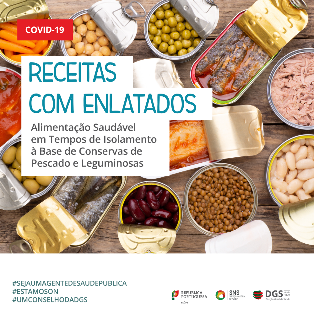Receitas com enlatados – Alimentação Saudável em Tempos de Isolamento à base de Conservas de Pescado e Leguminosas